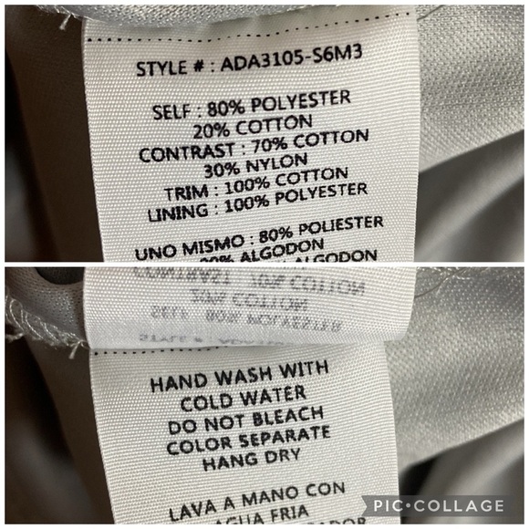 A'Reve Gray and Off White Lace Sleeveless Cottagecore Dress size Small - Picture 13 of 17